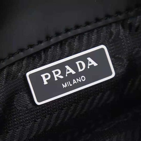 Prada Women Brushed Leather Mini-Bag-Black - Image 10