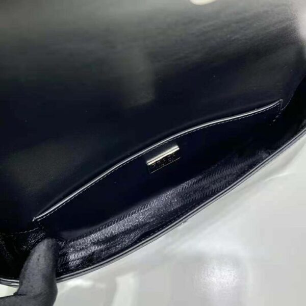 Prada Women Brushed Leather Prada Femme Bag-Black - Image 9