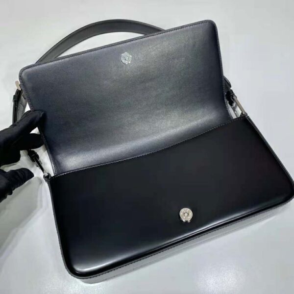 Prada Women Brushed Leather Prada Femme Bag-Black - Image 8