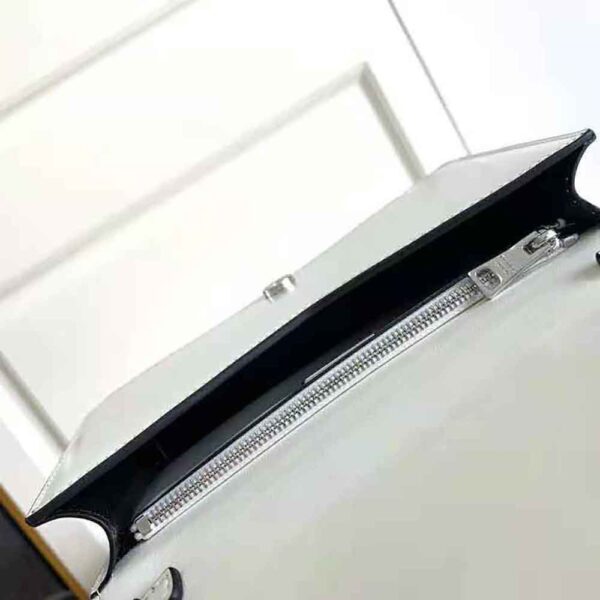 Prada Women Brushed Leather Shoulder Bag-White - Image 7