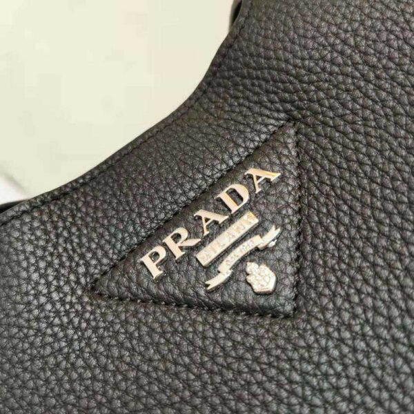 Prada Women Calf Leather Handbag-Black - Image 10