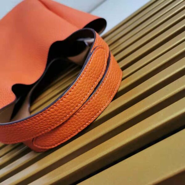 Prada Women Calf Leather Handbag-Orange - Image 7