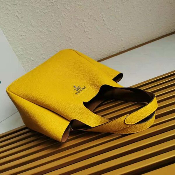 Prada Women Calf Leather Handbag-Yellow - Image 6