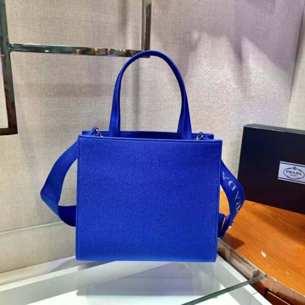 Prada Women Drill Tote Handles Bag-Blue - Image 3