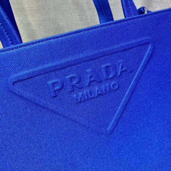 Prada Women Drill Tote Handles Bag-Blue - Image 8