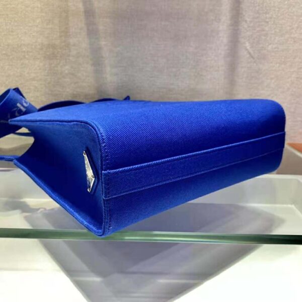 Prada Women Drill Tote Handles Bag-Blue - Image 6