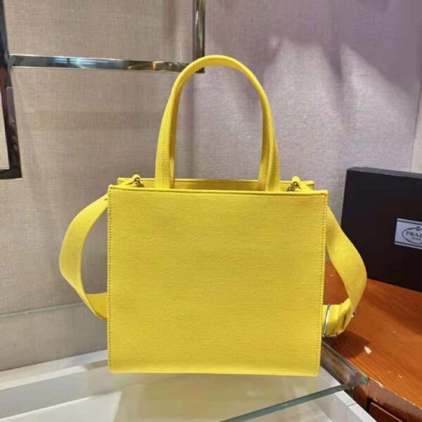 Prada Women Drill Tote Handles Bag-Yellow - Image 5