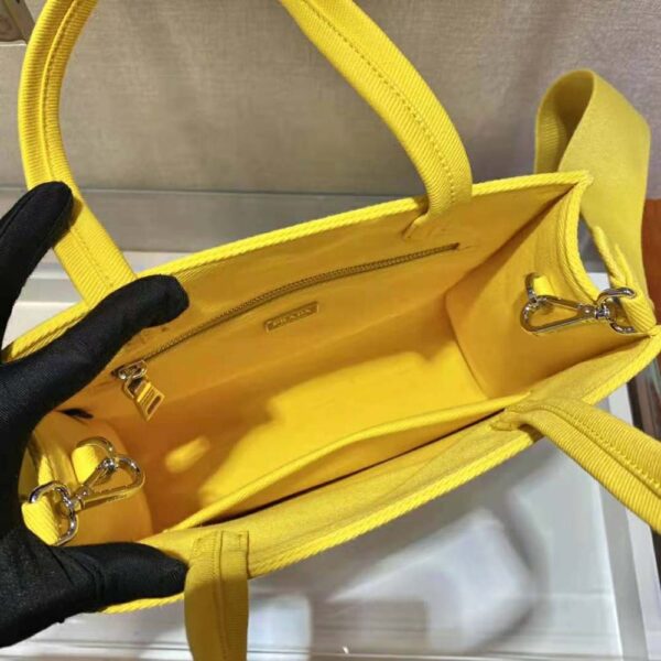 Prada Women Drill Tote Handles Bag-Yellow - Image 8