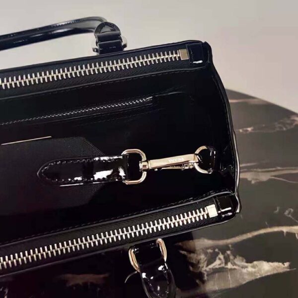 Prada Women Galleria Brushed Leather Small Bag-Black - Image 8