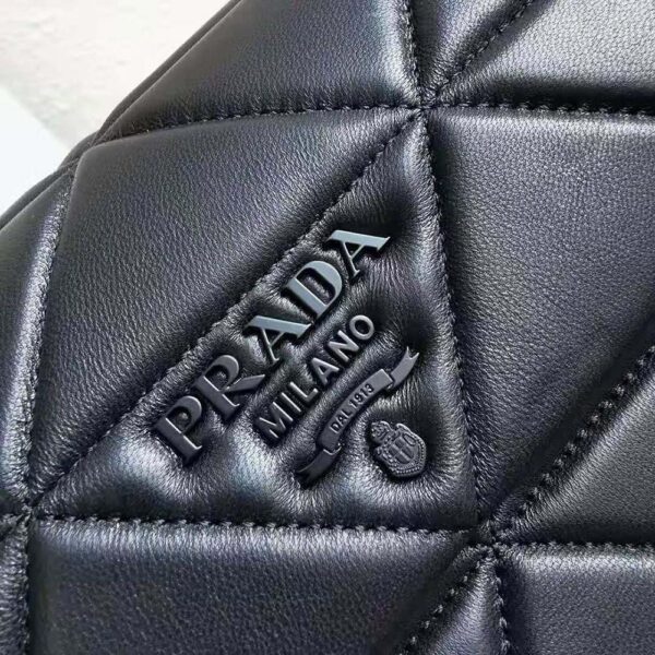 Prada Women Large Nappa Leather Prada Spectrum Bag-Black - Image 9