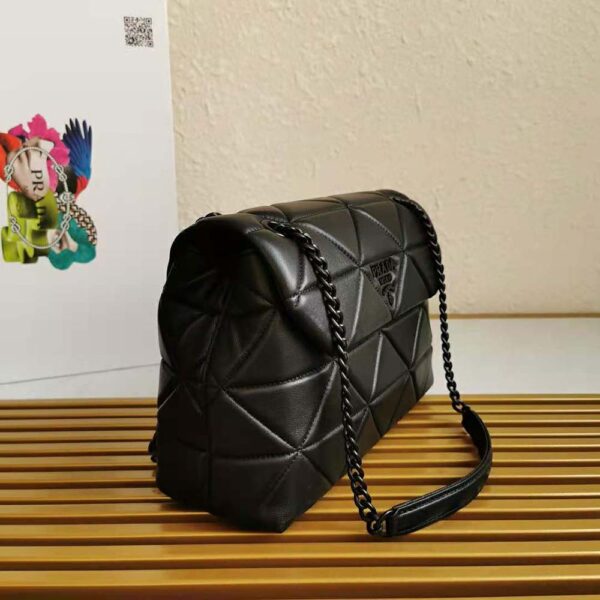 Prada Women Large Nappa Leather Prada Spectrum Bag-Black - Image 4