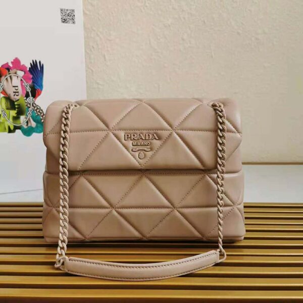 Prada Women Large Nappa Leather Prada Spectrum Bag-Pink - Image 2