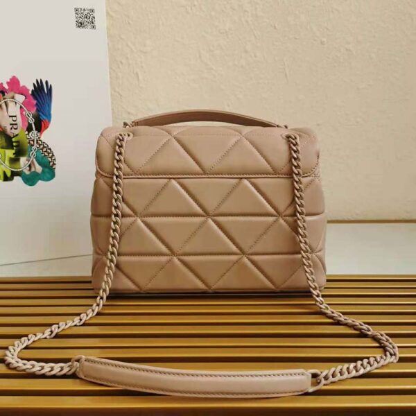 Prada Women Large Nappa Leather Prada Spectrum Bag-Pink - Image 3