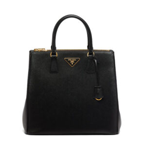 Prada Women Medium Prada Galleria Saffiano Leather Bag-Black