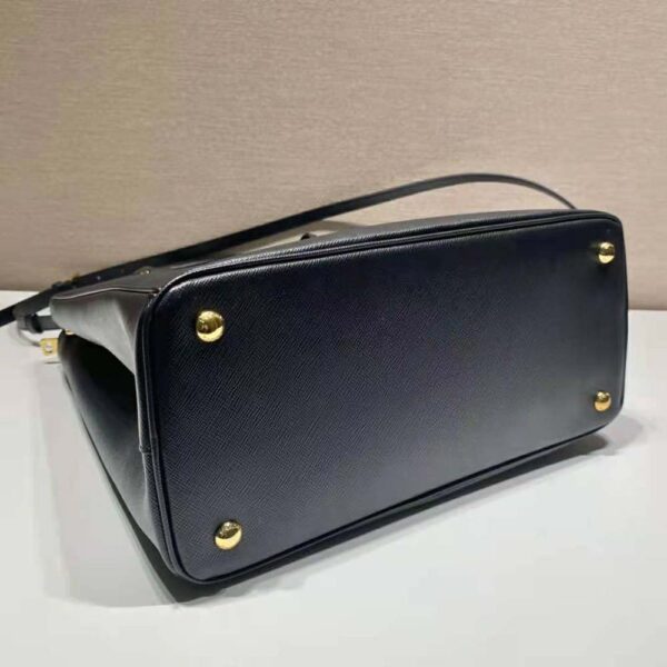 Prada Women Medium Prada Galleria Saffiano Leather Bag-Black - Image 7