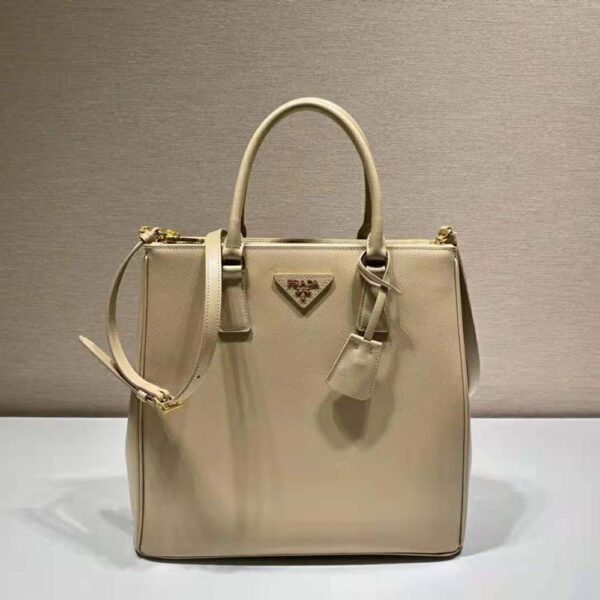 Prada Women Medium Prada Galleria Saffiano Leather Bag-Sandy - Image 2