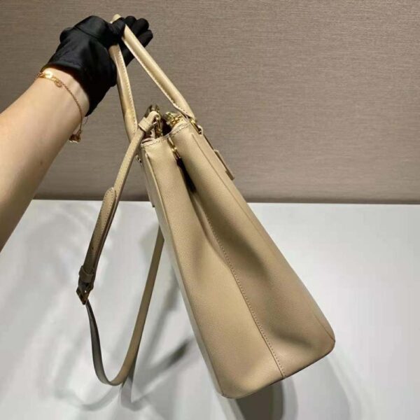 Prada Women Medium Prada Galleria Saffiano Leather Bag-Sandy - Image 7