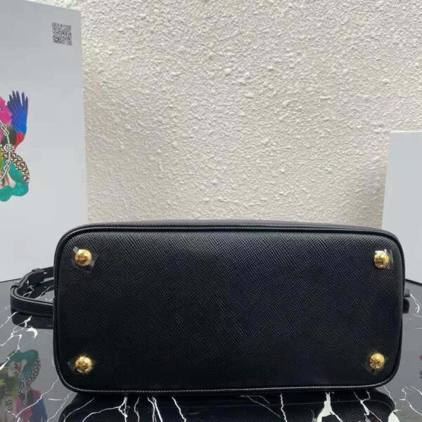 Prada Women Medium Saffiano Leather Prada Matinee Bag-Black - Image 5