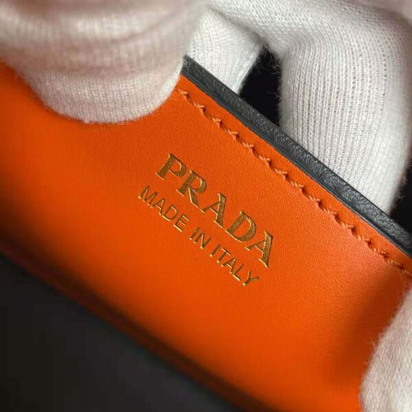 Prada Women Medium Saffiano Leather Prada Matinee Bag-Orange - Image 10