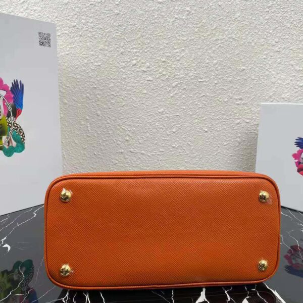 Prada Women Medium Saffiano Leather Prada Matinee Bag-Orange - Image 5