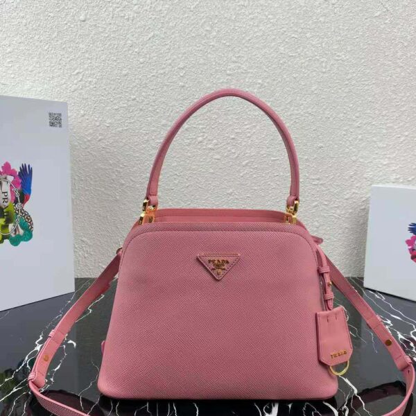 Prada Women Medium Saffiano Leather Prada Matinee Bag-Pink - Image 2