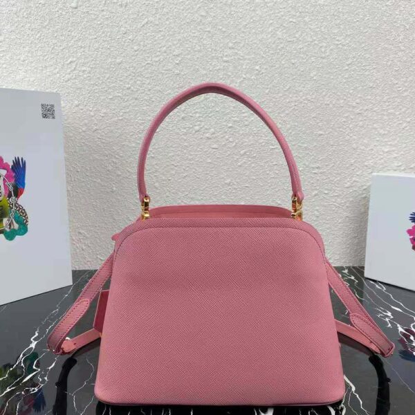 Prada Women Medium Saffiano Leather Prada Matinee Bag-Pink - Image 3