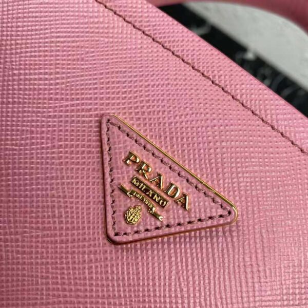 Prada Women Medium Saffiano Leather Prada Matinee Bag-Pink - Image 9