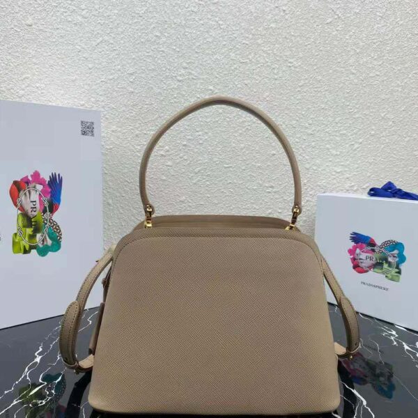 Prada Women Medium Saffiano Leather Prada Matinee Bag-Sandy - Image 3