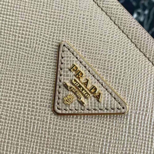Prada Women Medium Saffiano Leather Prada Matinee Bag-Sandy - Image 10