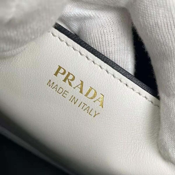 Prada Women Medium Saffiano Leather Prada Matinee Bag-White - Image 10