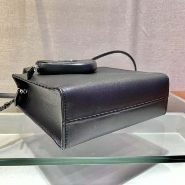 Prada Women Nappa Leather Tote Bag-Black - Image 6