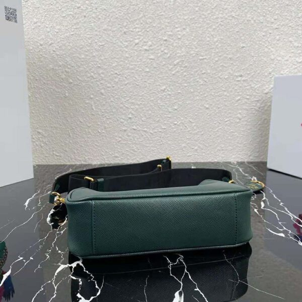 Prada Women Prada Re-Edition 2005 Saffiano Leather Bag-Green - Image 5