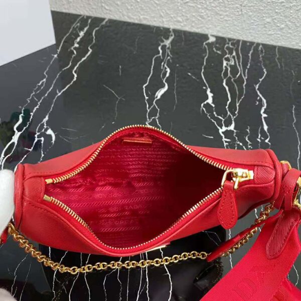 Prada Women Prada Re-Edition 2005 Saffiano Leather Bag-Red - Image 6