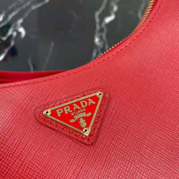Prada Women Prada Re-Edition 2005 Saffiano Leather Bag-Red - Image 9