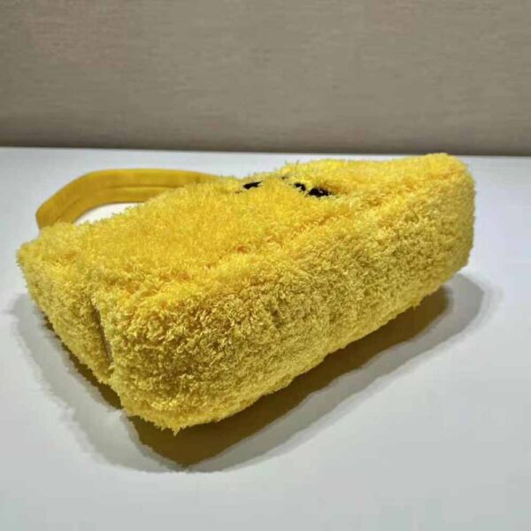 Prada Women Re-Edition 2000 Terry Mini-Bag-Yellow - Image 7