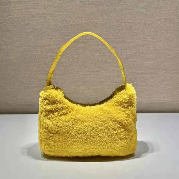 Prada Women Re-Edition 2000 Terry Mini-Bag-Yellow - Image 4