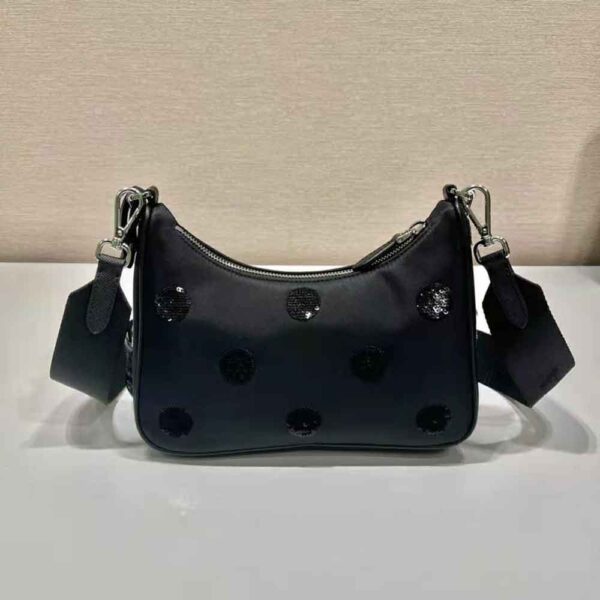 Prada Women Re-Edition 2005 Re-Nylon Polka-Dot Bag - Image 5