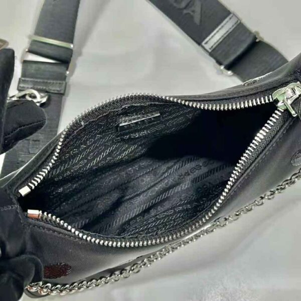 Prada Women Re-Edition 2005 Re-Nylon Polka-Dot Bag - Image 9