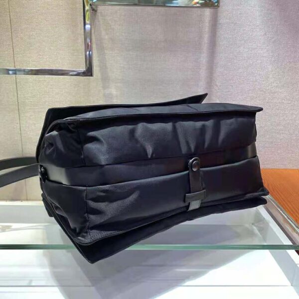 Prada Women Re-Nylon Large Padded Shoulder Bag-Black - Image 5