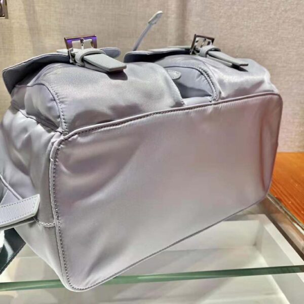 Prada Women Re-Nylon Medium Backpack-Silver - Image 5