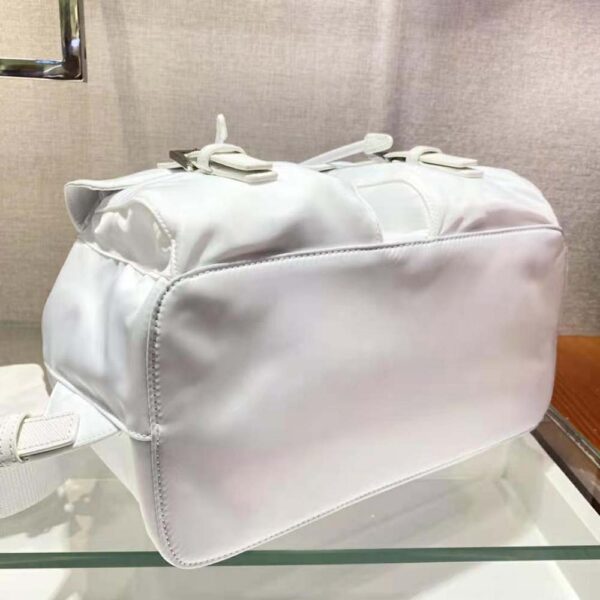 Prada Women Re-Nylon Medium Backpack-White - Image 6