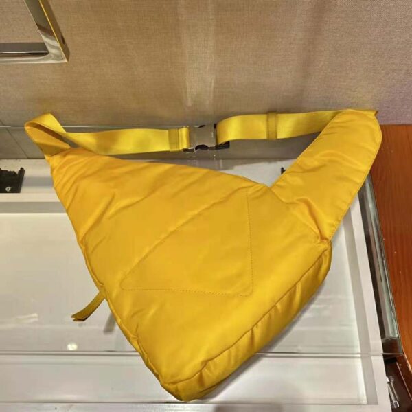 Prada Unisex Re-Nylon and Leather Backpack-Yellow - Image 7