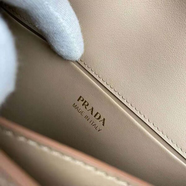 Prada Women Saffiano Leather Prada Symbole Bag-Pink - Image 9
