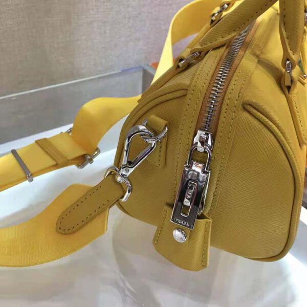 Prada Women Saffiano Leather Top-handle Bag-Yellow - Image 6