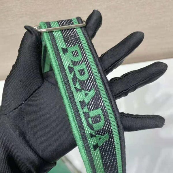 Prada Women Saffiano Prada Triangle Bag-Green - Image 7