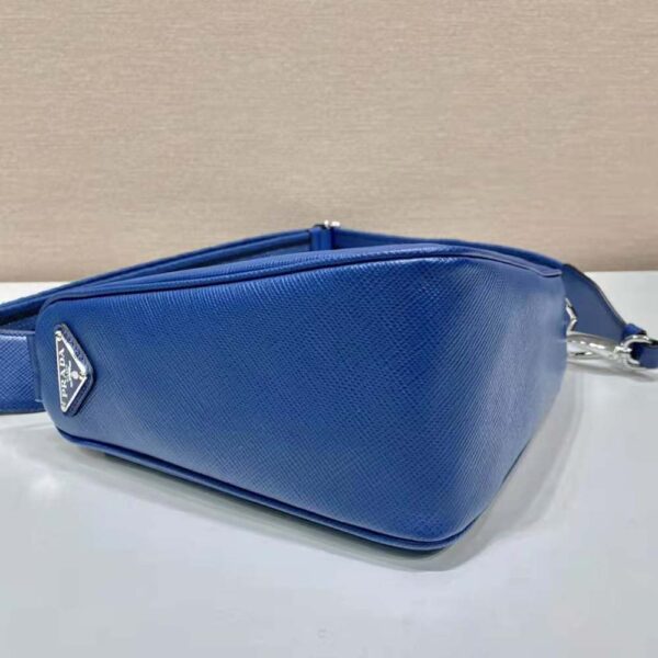Prada Women Saffiano Prada Triangle Bag-Navy - Image 5