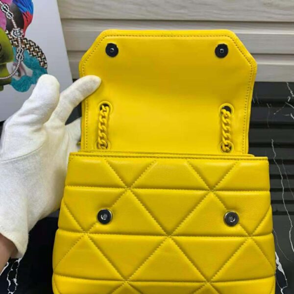 Prada Women Small Nappa Leather Prada Spectrum Bag-Yellow - Image 6