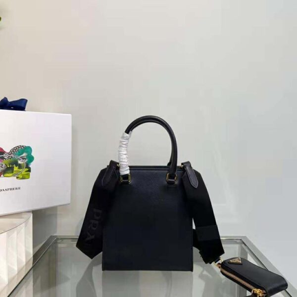 Prada Women Small Saffiano Leather Handbag-Black - Image 3