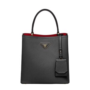 Prada Women Double Medium Bag in Saffiano Leather