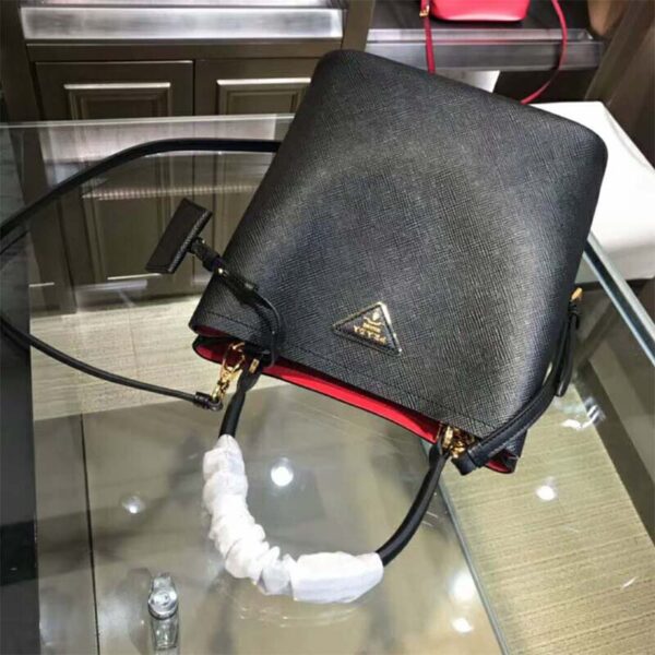 Prada Women Double Medium Bag in Saffiano Leather - Image 3